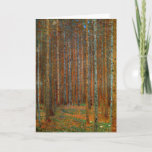 Gustav Klimt - Tannenwald Pine Forest Card<br><div class="desc">Fir Forest / Tannenwald Pine Forest - Gustav Klimt,  Oil on Canvas,  1902</div>