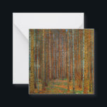 Gustav Klimt - Tannenwald Pine Forest Card<br><div class="desc">Fir Forest / Tannenwald Pine Forest - Gustav Klimt,  Oil on Canvas,  1902</div>