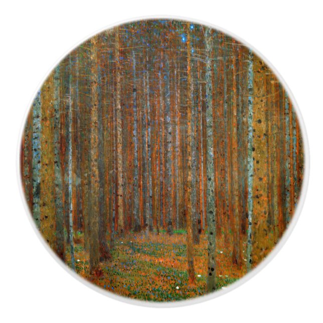 Gustav Klimt - Tannenwald Pine Forest Ceramic Knob (Front)