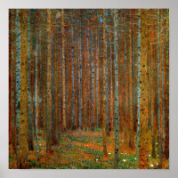 Gustav Klimt - Tannenwald Pine Forest