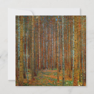 Gustav Klimt - Tannenwald Pine Forest Thank You Card
