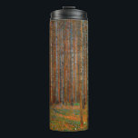 Gustav Klimt - Tannenwald Pine Forest Thermal Tumbler<br><div class="desc">Fir Forest / Tannenwald Pine Forest - Gustav Klimt,  Oil on Canvas,  1902</div>