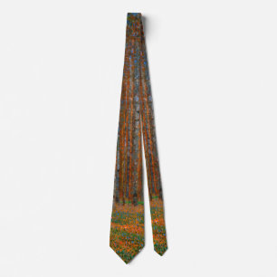 Gustav Klimt - Tannenwald Pine Forest Tie