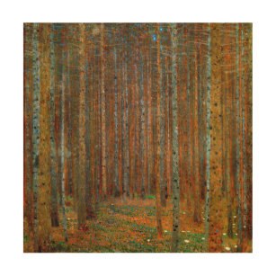Gustav Klimt - Tannenwald Pine Forest Wood Wall Art