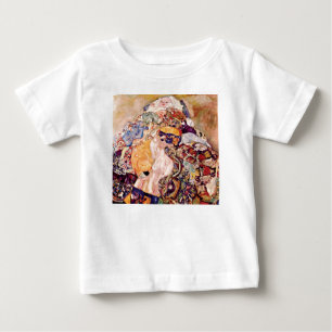 Gustav Klimt - The Baby Cradle - Newborn T-Shirt