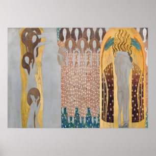 Gustav Klimt - The Beethoven Frieze, Details Poster
