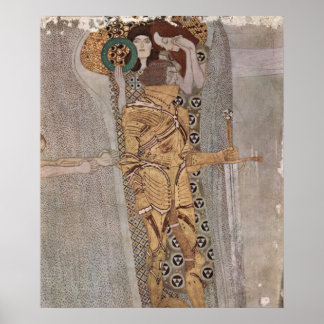 Gustav Klimt - The Beethoven Frieze Poster
