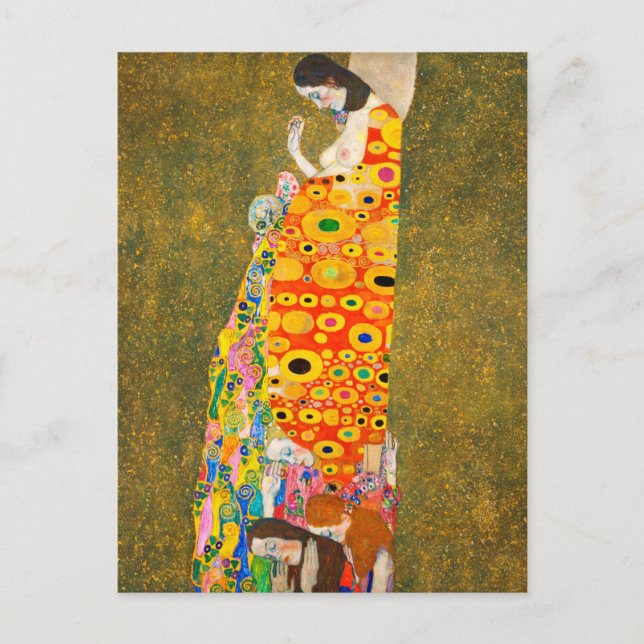 Gustav Klimt The Hope II, Die Hoffnung II Postcard (Front)