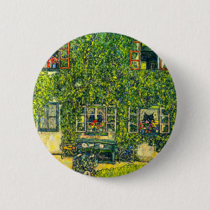 Gustav Klimt The House of Guardaboschi 6 Cm Round Badge