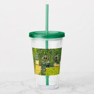 Gustav Klimt The House of Guardaboschi Acrylic Tumbler