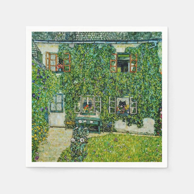 Gustav Klimt - The House of Guardaboschi Napkin (Front)