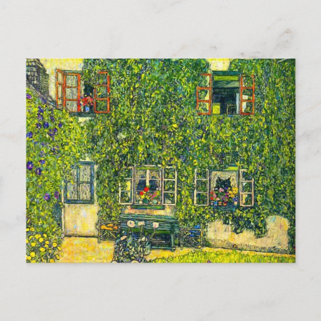 Gustav Klimt The House of Guardaboschi Postcard (Front)