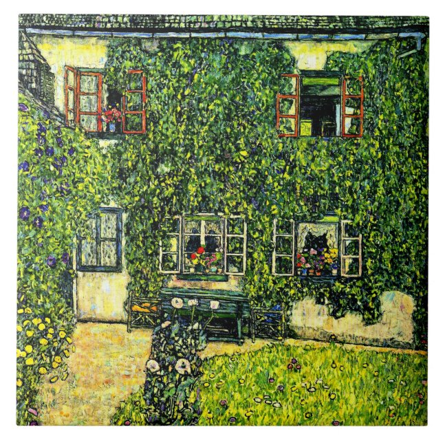 Gustav Klimt - The House of Guardaboschi Tile (Front)