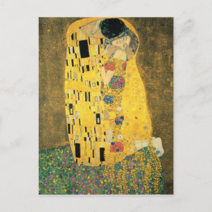 GUSTAV KLIMT - The kiss 1907 Postcard