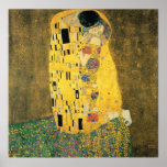 GUSTAV KLIMT - The kiss 1907 Poster<br><div class="desc">GUSTAV KLIMT - The kiss 1907</div>