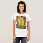 GUSTAV KLIMT - The kiss 1907 T-Shirt<br><div class="desc">GUSTAV KLIMT - The kiss 1907
Oil and gold foil on canvas</div>