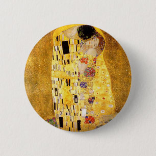 Gustav Klimt The Kiss Button