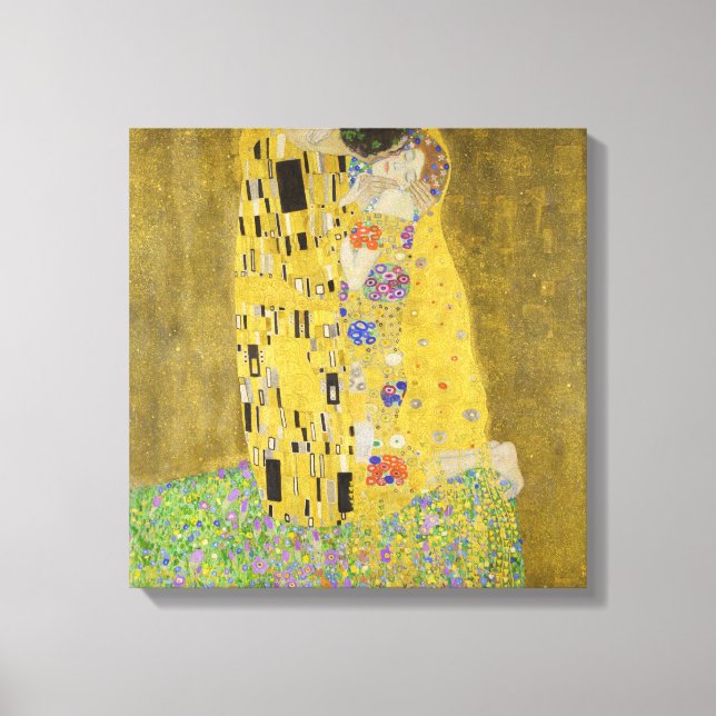 Gustav Klimt - The Kiss Canvas Print (Front)