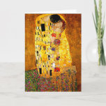 Gustav Klimt, The Kiss, Card<br><div class="desc">The Kiss,  1907 by Gustav Klimt,  Fine Art</div>