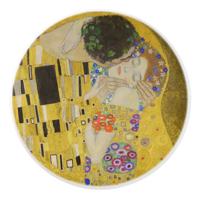 Gustav Klimt - The Kiss Ceramic Knob (Front)