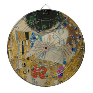Gustav Klimt The Kiss Classic Painting Dartboard