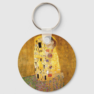 Gustav Klimt The Kiss Classic Painting Key Ring