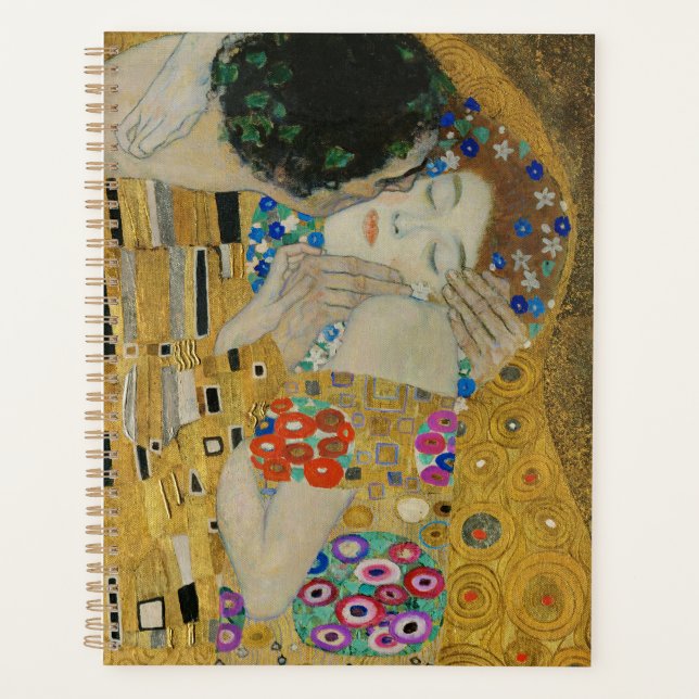 Gustav Klimt The Kiss Classic Painting Planner (Front)