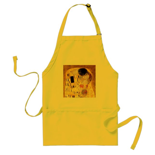 Gustav Klimt The Kiss Classic Painting Standard Apron (Front)