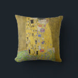 Gustav Klimt - The Kiss Cushion<br><div class="desc">The Kiss / Der Kuss - Gustav Klimt in 1907-1908</div>