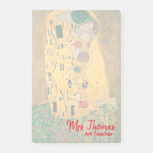 Gustav Klimt The Kiss Customised Post-it Notes 4x6