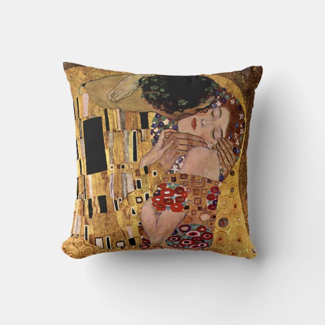 Gustav Klimt: The Kiss (Detail) Cushion (Front)