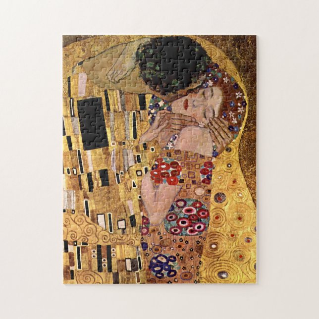Gustav Klimt: The Kiss (Detail) Jigsaw Puzzle (Vertical)