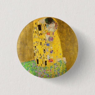 Gustav Klimt The Kiss Fine Art 3 Cm Round Badge