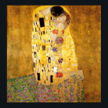 Gustav Klimt The Kiss Fine Art Poster<br><div class="desc">This fine art poster has the painting "The Kiss" on it by Gustav Klimt.</div>