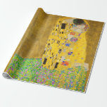 Gustav Klimt The Kiss Fine Art Wrapping Paper<br><div class="desc">Gustav Klimt The Kiss Fine Art Wrapping Paper</div>
