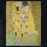 Gustav Klimt - The Kiss Fleece Blanket<br><div class="desc">The Kiss / Der Kuss - Gustav Klimt in 1907-1908</div>