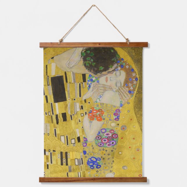 Gustav Klimt - The Kiss Hanging Tapestry (Front)