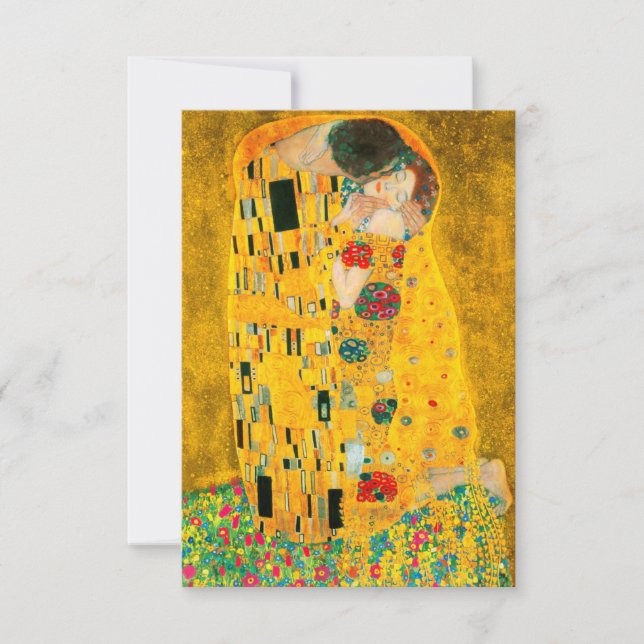 Gustav Klimt The Kiss Invitation (Front)