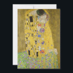 Gustav Klimt - The Kiss Invitation<br><div class="desc">The Kiss / Der Kuss - Gustav Klimt in 1907-1908</div>