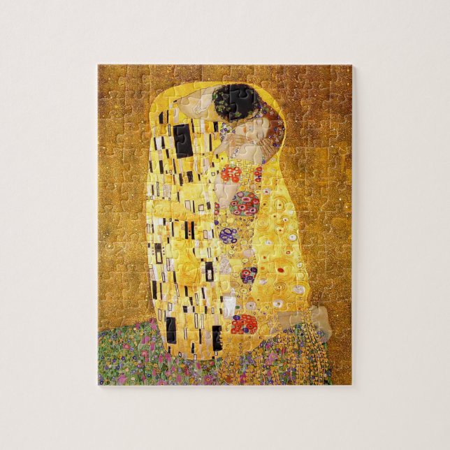 Gustav Klimt “The Kiss” Jigsaw Puzzle (Vertical)