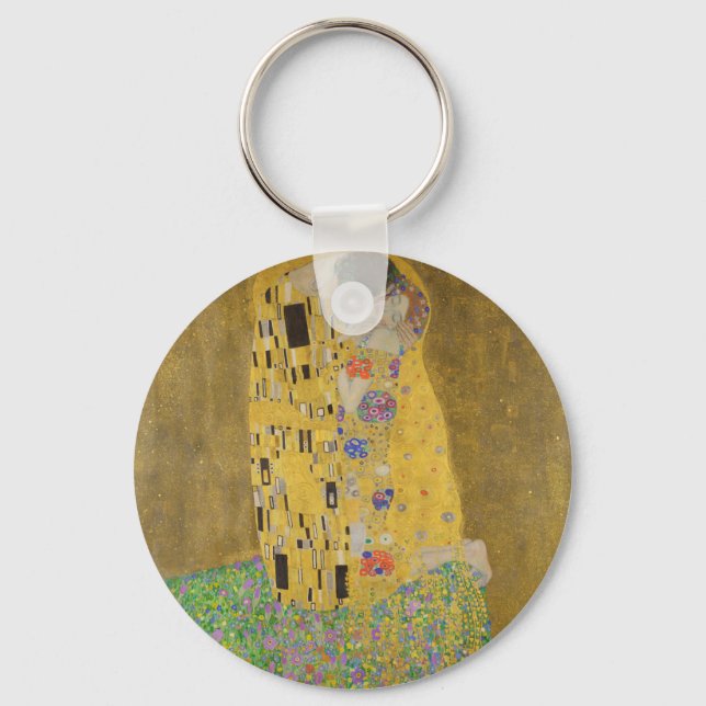 Gustav Klimt "The Kiss" Key Ring (Front)
