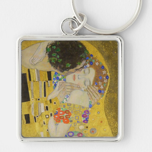Gustav Klimt - The Kiss Key Ring (Front)
