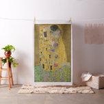 Gustav Klimt The Kiss (Lovers) GalleryHD Vintage Fabric<br><div class="desc">Gustav Klimt. The Kiss (Lovers). c. 1908. Oil and gold leaf on canvas. Original fine art masterpiece painting by famous Austrian Art Nouveau artist Gustav Klimt.</div>