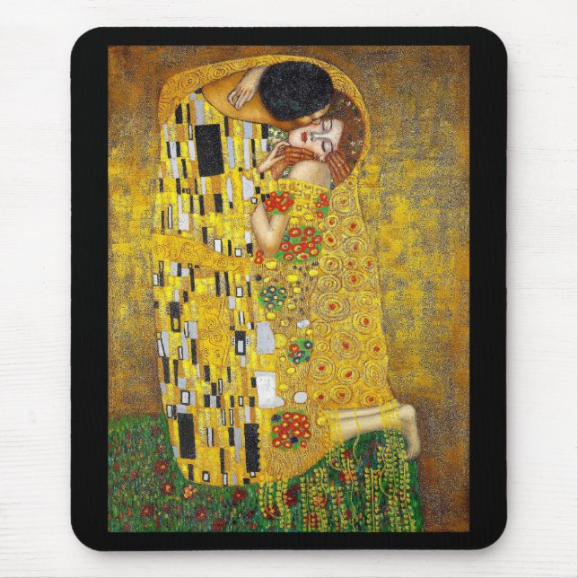 Gustav Klimt , "The Kiss" Mouse Pad (Front)