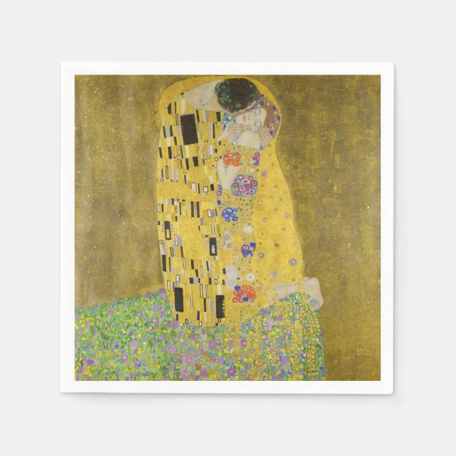 Gustav Klimt - The Kiss Napkin (Front)