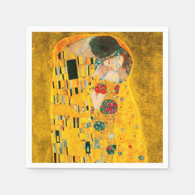 Gustav Klimt The Kiss Napkin (Front)