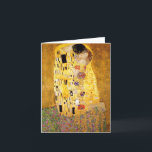 Gustav Klimt The Kiss Note Card<br><div class="desc">Gustav Klimt The Kiss note card. Artwork oil paint on canvas from 1907-1908. The Kiss is Gustav Klimt’s best-known painting,  a beautiful work representing the height of his golden period. A perfect gift for lovers of Austrian symbolism,  Gustav Klimt,  and fine art.</div>