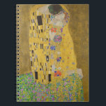 Gustav Klimt "The Kiss" Notebook<br><div class="desc">Gustav Klimt 's masterpiece: "The Kiss". “The Kiss, ” created by the Austrian painter Gustav Klimt. It’s considered to be his most famous work. He painted it between the years 1907 and 1908, which were the highpoint of his “Golden Period, ” when he painted a number of works utilising gold...</div>