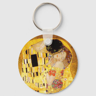 Gustav Klimt The Kiss Nouveau Key Ring
