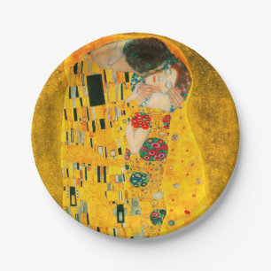 Gustav Klimt The Kiss Paper Plate